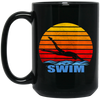 Vintage Swim, Best Swim Ever, Love Swimming, Life Is Swim, Swimmer Black Mug