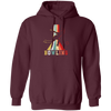 Colorful Bowling, Sporty Retro, Boy Gift, Bowling Lover Gift Pullover Hoodie