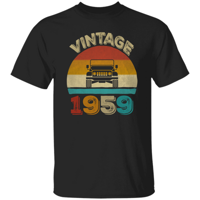 Vintage 1959 Jeeps 60th Birthday Retro Sunset