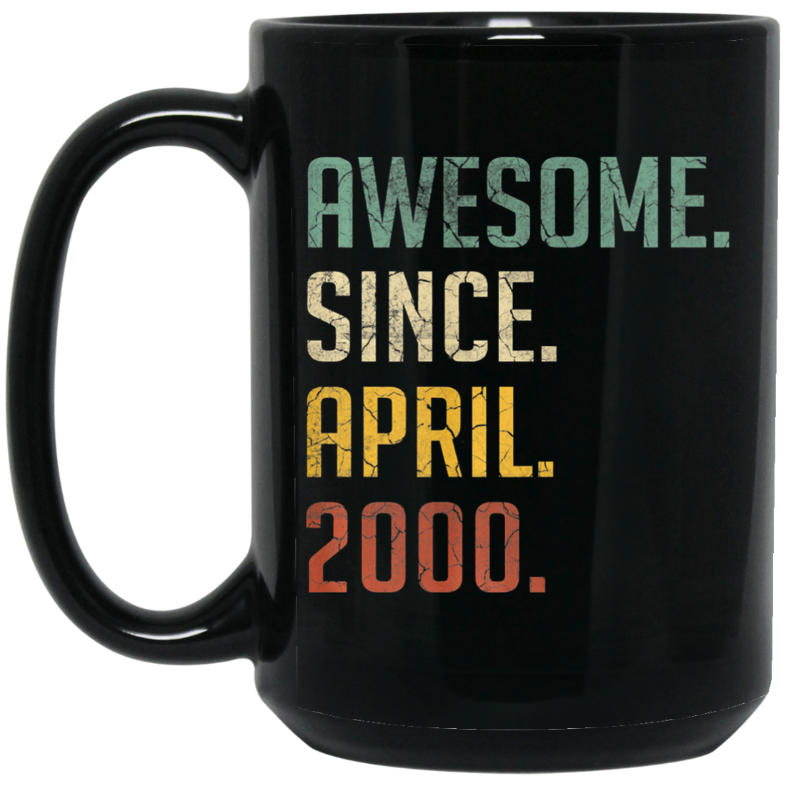 Awesome Since April 2000 Premium Black Mug