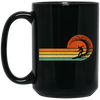 Retro Surfing Surf Beach Surfer Gift Vintage Wave Black Mug