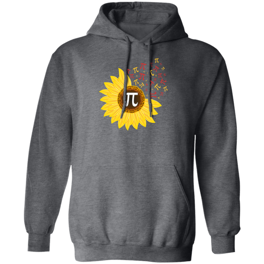 Sunflower Pi, Pi Number, 100 Days Of School Math, Love Mathemetic Gift Idea Pullover Hoodie