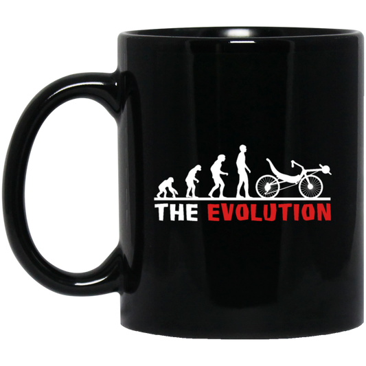 The Evolution Recumbent Bike Funny Retro Cyclist