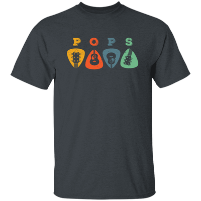 Pops Guitar, Guitar Picks, Retro Guitarist Unisex T-Shirt