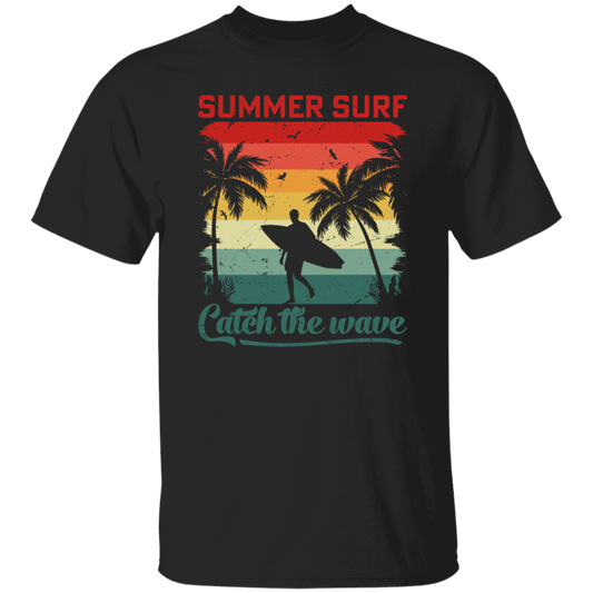 Surf Lover, Summer Surf, Catch The Wave, Retro Summer Gift, Surfing Love Gift Unisex T-Shirt