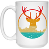 Deer Hunting Vintage Deer Hunted Head Deer White Mug