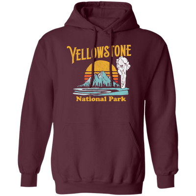 Love National Park, Love Yellowstone, Retro Yellowstone, Yellowstone Vintage Pullover Hoodie