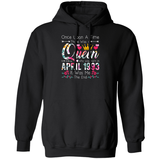 Birthday Girls Birthday Queen April 1993 Pullover Hoodie