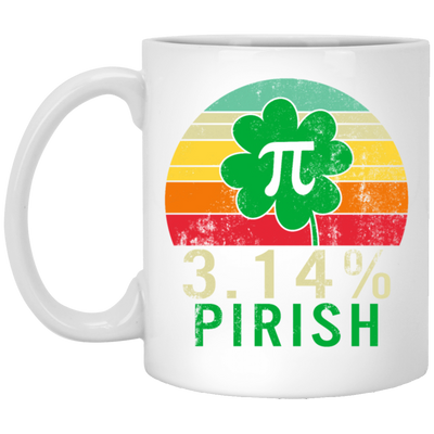 Funny Pi Day Shirt 3.14_ Pirish Vintage Irish