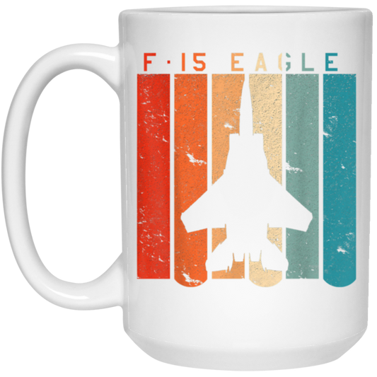 Retro F 15 Eagle Jet Fighter Vintage Aircraft Style