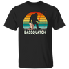 Retro Bass Quatch Angler Fish Vintage Gift For Friend Unisex T-Shirt