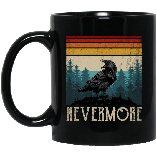 Nevermore Edgar Allan Poe Raven Gift Retro Vintage