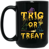 Funny Halloween Math Teacher Trig Or Treat Student Black Mug