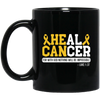 Cancer Gift, Healing Gift, Heal Cancer For With God Nothing Will Be Impossible Black Mug