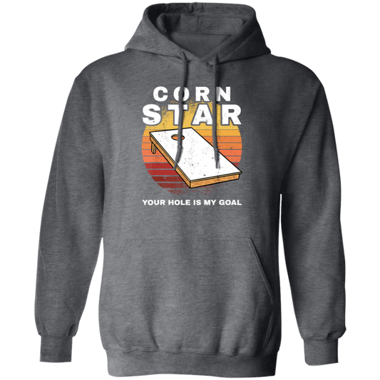 Cornholebean Retro Gift, Corn Star Gift, Your Hole Is My Goal, Vintage Gift Pullover Hoodie