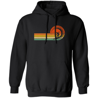 Retro Surfing Surf Beach Surfer Gift Vintage Wave Pullover Hoodie