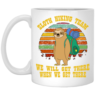 Sloth Hiking Team TShirt For Sloth Lover Hiking
