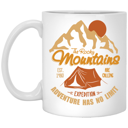 Vintage Retro Rocky Mountains Hiking Camping Gift