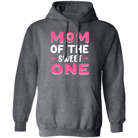 Love Mom, Mom Of The Sweet One, Best Mom Ever, Pinky Mom, Love Doghnut Pullover Hoodie