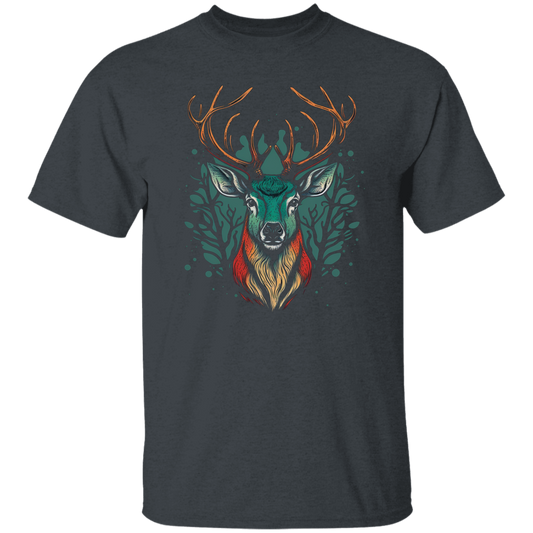 A Deer Head, Love Deer Gift, Deer Head Love Gift, Best Of Deer Retro Unisex T-Shirt