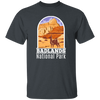 National Park Gift, Badlands Park Gift, Retro Badlands, Love National Parks Unisex T-Shirt