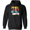 Retro Angel Motif, Retro Fisherman Vintage, Love Fishing Pullover Hoodie