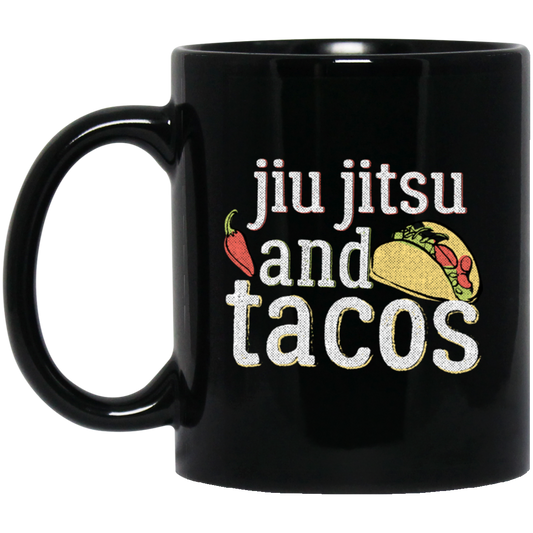 Tacos Jiu Jitsu For Bjj Funny Gift White Gift