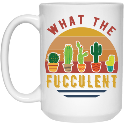 Retro What The Fucculent Succulents Cactus Plants