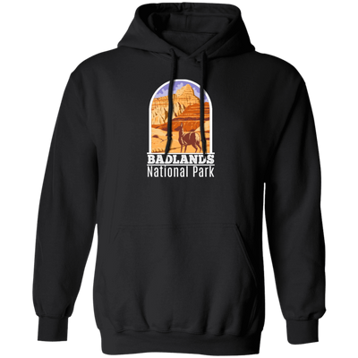 National Park Gift, Badlands Park Gift, Retro Badlands, Love National Parks Pullover Hoodie