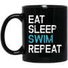 Eat Sleep Swim Repeat Swimmer, Water Sports Fitness