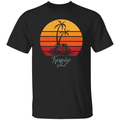 Beautiful Motive In Retro Style Treasure Island - Sunset Vintage Style Unisex T-Shirt