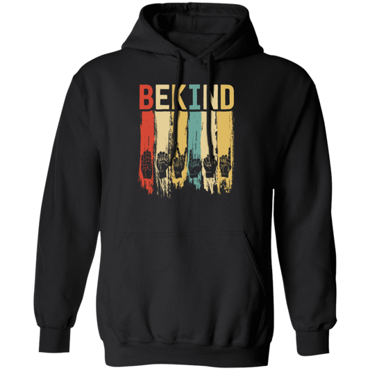 Be Kind Love Gift, Sign Language Gift, Gift For Deaf, Love Sign Language Pullover Hoodie