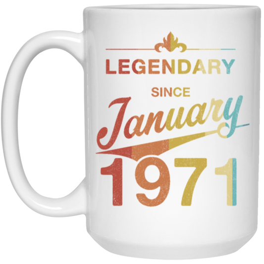 Retro Legendary Since January 1971, 50th Birthday Gift