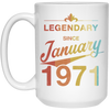 Retro Legendary Since January 1971, 50th Birthday Gift