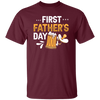 Funny Father, First Father_s Day, Love Beer Gift, Beer For Kid Or Not Unisex T-Shirt