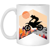 Gift For Extreme Sport Lover Dirtbike Motorbike White Mug