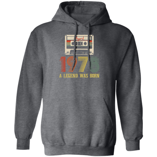 Birthday April 1978 Legend Was Born Gifts Funny Retro 1978 Pullover Hoodie