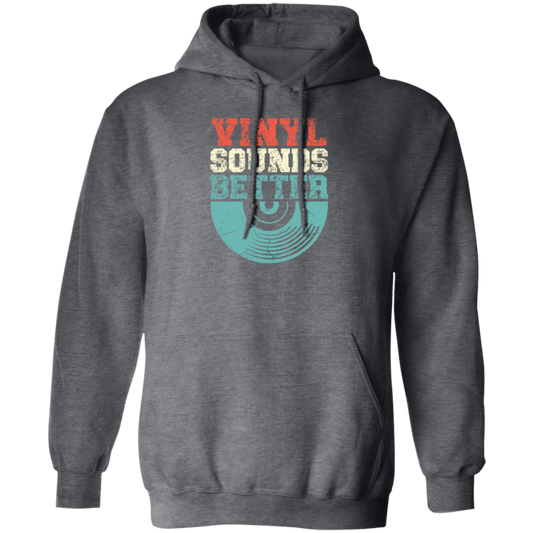 Love Vinyl, Vinyl Sounds Better, Audiophile Music, Vinyl Player, Love Vinyl Pullover Hoodie