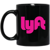 Lyft Gift, Lyft Driver, Lyft Design, Gift For Lyft Driver LYP03 Black Mug