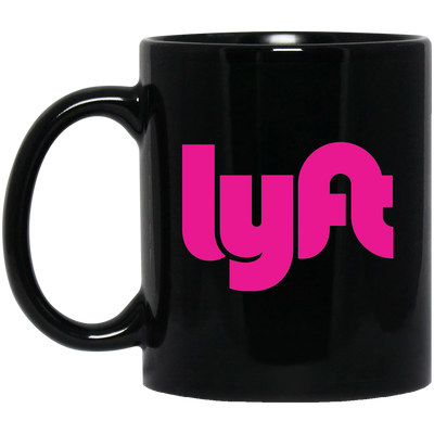 Lyft Gift, Lyft Driver, Lyft Design, Gift For Lyft Driver LYP03 Black Mug