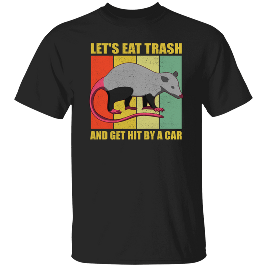 Retro Opossum Let's Eat Trash Unisex T-Shirt