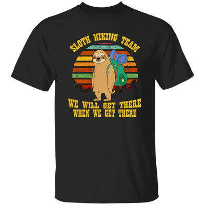 Sloth Hiking Team TShirt For Sloth Lover Hiking