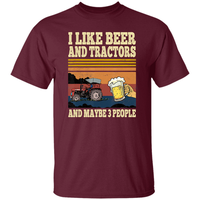 I Like Beer Tractors and Maybe 3 People Funny farmer