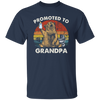 Vintage Promoted To Grandpa Bear, Bear Lover Gift In Vintage Unisex T-Shirt