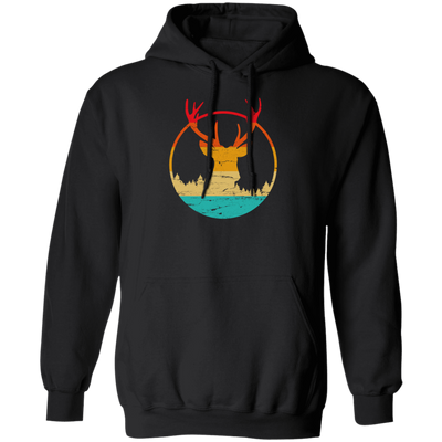 Deer Hunting Vintage Deer Hunted Head Deer Pullover Hoodie