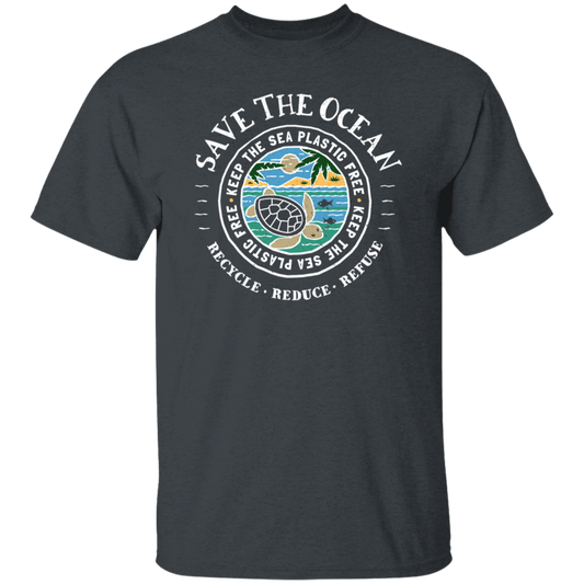 Save The Ocean - Turtle Keep The Sea Plastic Free