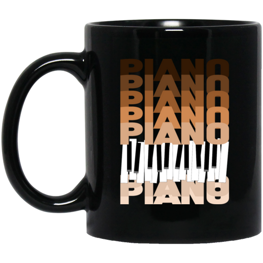Funny Piano Are You A Pianist Gift Black Mug