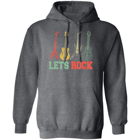 Guitar Rock Music Rock And Roll Music Vintage Instrument Pullover Hoodie