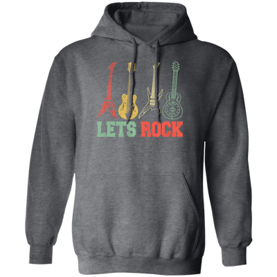 Guitar Rock Music Rock And Roll Music Vintage Instrument Pullover Hoodie