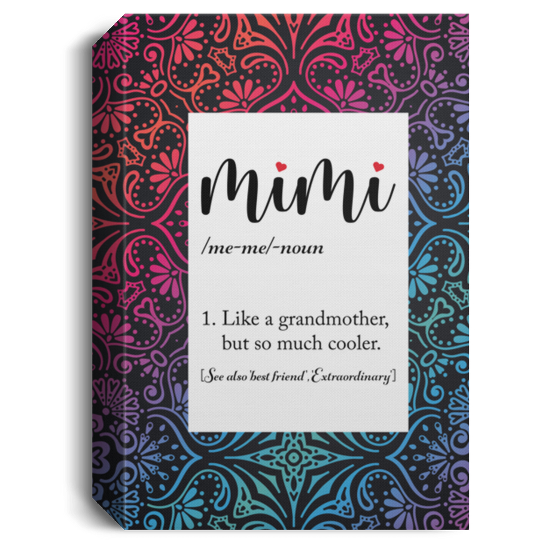 Mimi's Meaning Canvas, My Loved Mimi Mandala Style CB120 Canvas
